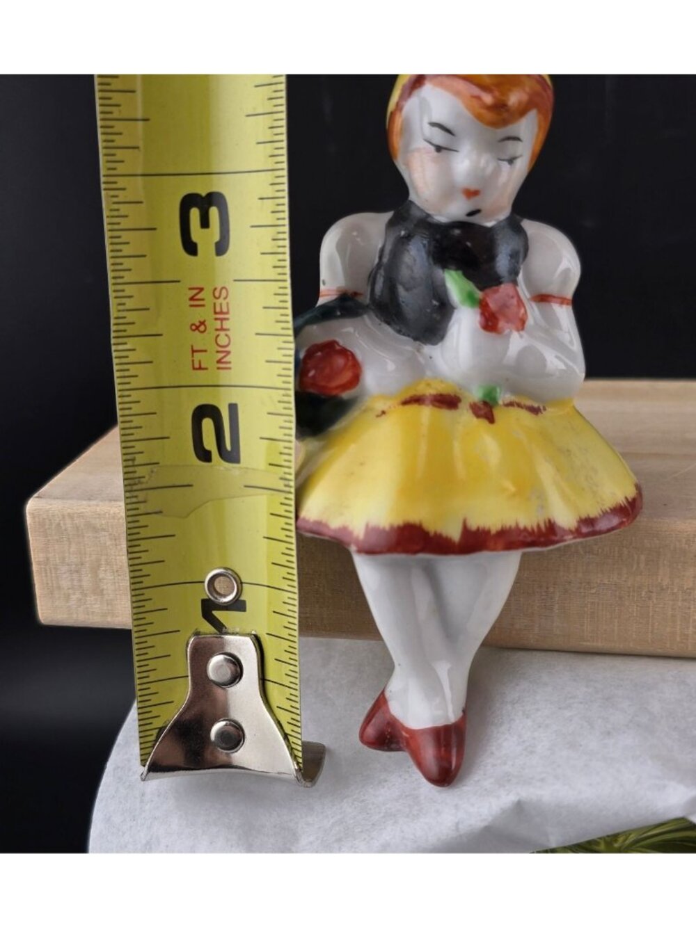 Vintage Porcelain Boy & Girl Shelf Sitter Figures Occupied Japan - Picture 12 of 15